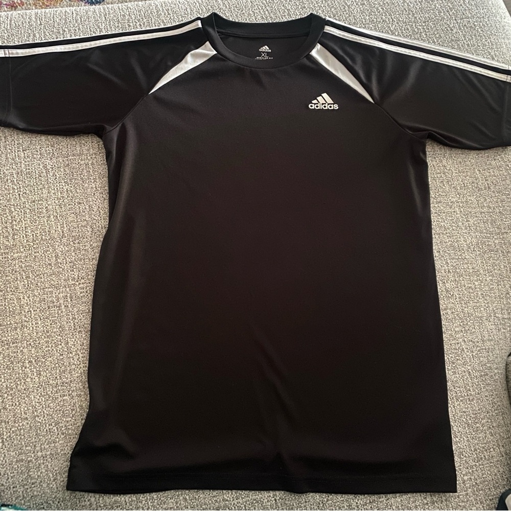 Adidas Youth Black Sports Shirt